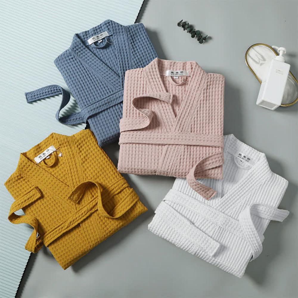 CozyWear | Waffle V-neck Bathrobe