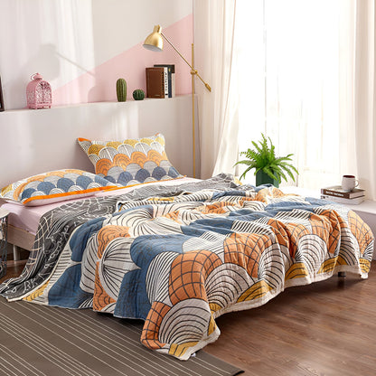 CozyHome | Scallop Pattern Cotton Blanket