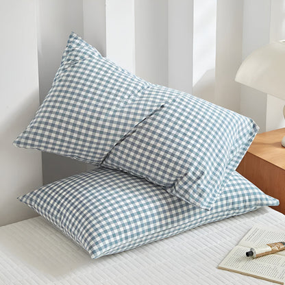 CozyHome | Soft Plaid Checkered Pillowcases