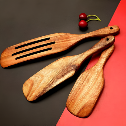 WoodCraft | Non-Stick Wooden Spatula Set