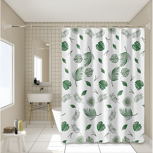 EcoHome | Green Palm Leaf Shower Curtain