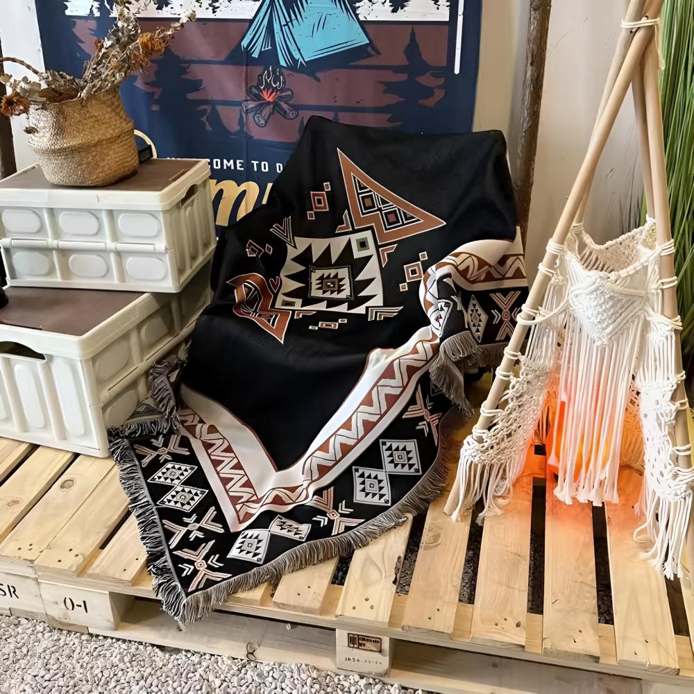 DesertBloom | Tapestry Picnic Blanket and Throw