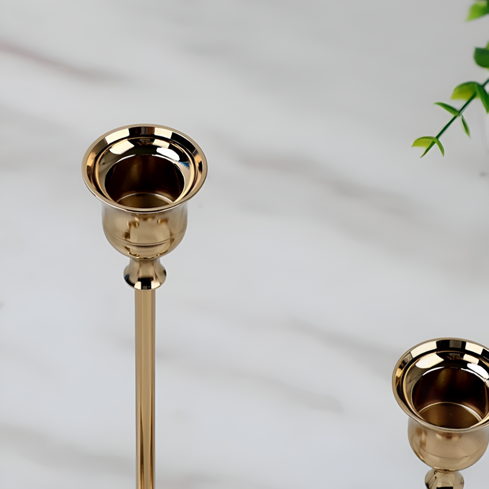 CandleGlow | Vintage Style Candle Holder Set 3Pcs
