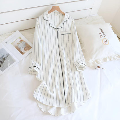 DreamWear | Pastel Striped Cotton Nightdress