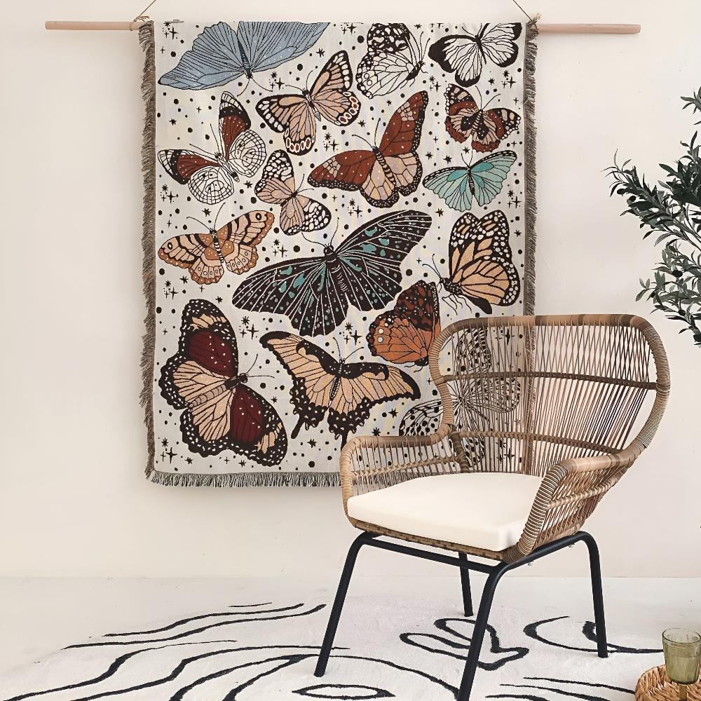 ButterflyGarden | Cozy Butterfly Garden Blanket For Home Decor