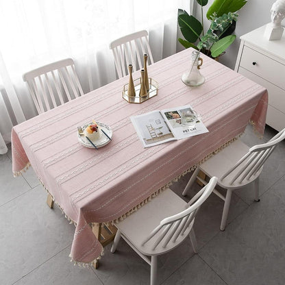 CottonLuxe | Elegant Cotton Linen Tablecloth