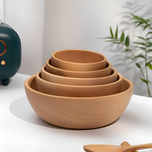 WoodCraft | Handmade Wooden Salad Bowl for Kitchen Dining