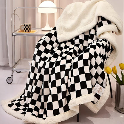 ChessElegance | Chessboard Pattern Blanket For Home Decor