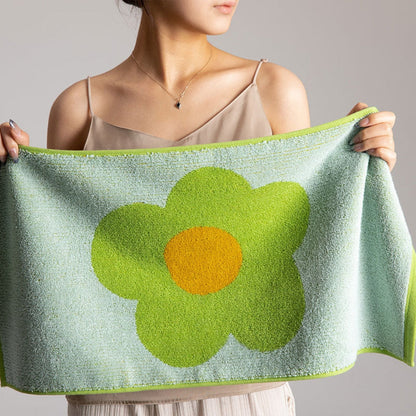 CheerfulHome | Floral Print Cotton Bath Towel