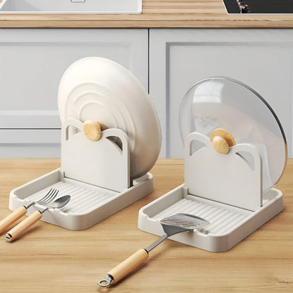 CookEase | Pot Lid and Utensil Drip Holder Stand