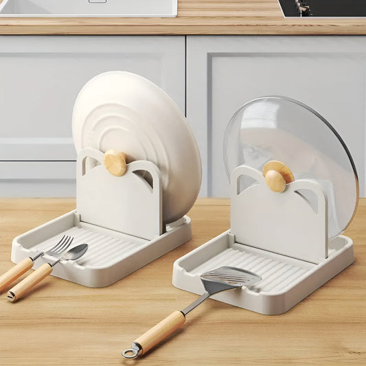 CookEase | Pot Lid and Utensil Drip Holder Stand