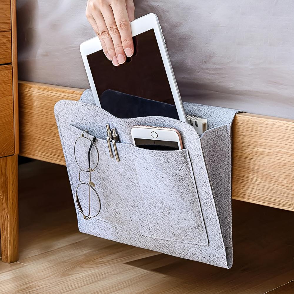 BedsideBuddy | All-in-One Bedside Organizer for Essentials Storage