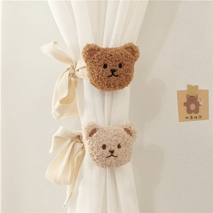 CuddleClasp | Teddy Bear Curtain Tiebacks Set