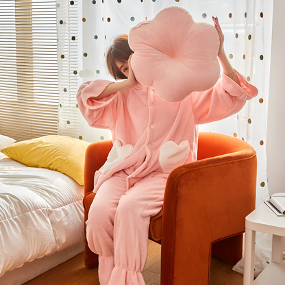 BloomSoft | Velvet Flower-Shaped Plush Cushion