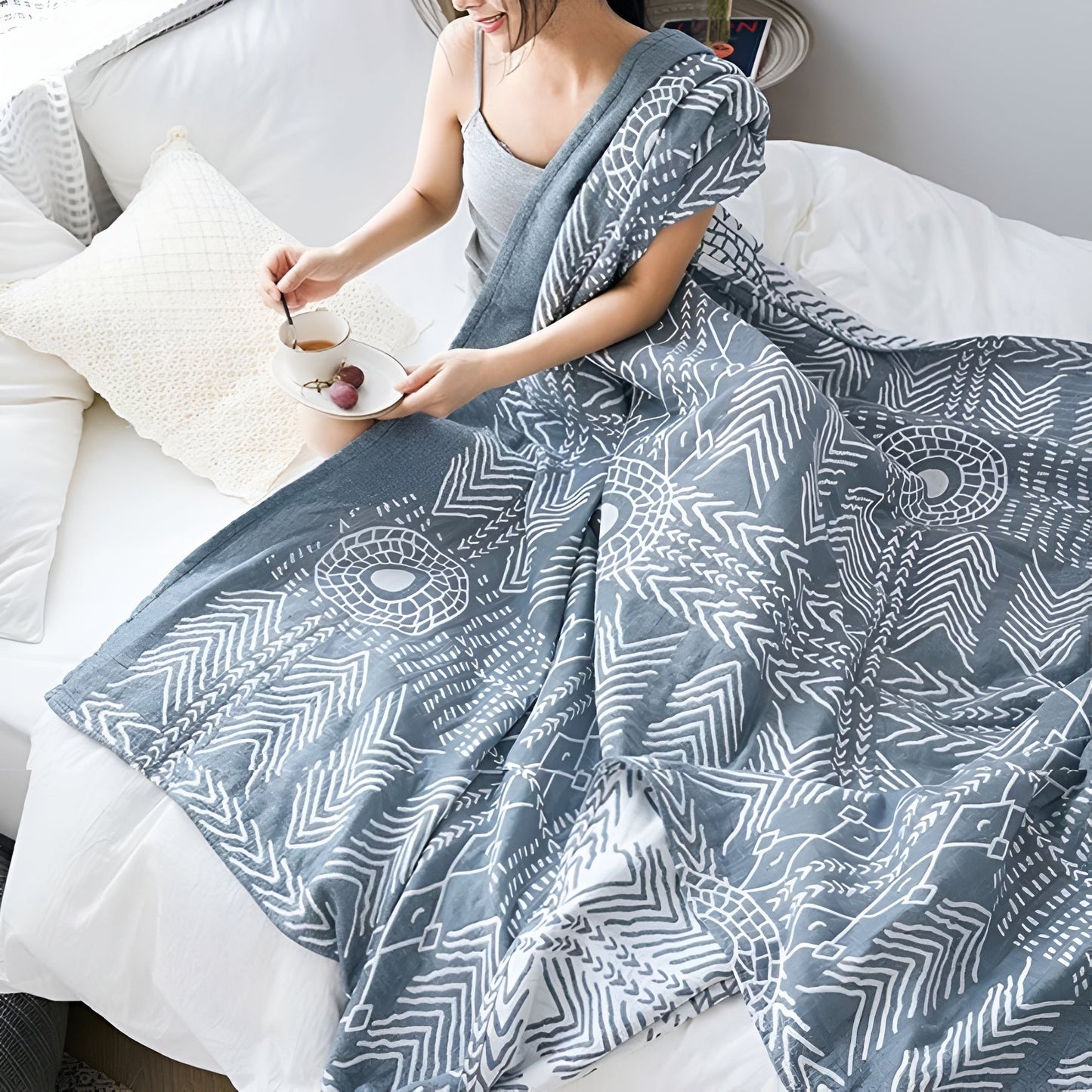 ZenPath | Reversible Minimalist Coverlet Bedding