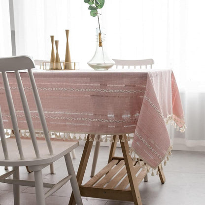 CottonLuxe | Elegant Cotton Linen Tablecloth