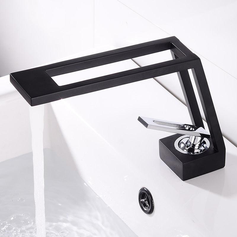 Aquafine | Solid Brass Bathroom Faucet - Hollow Basin Mixer Tap