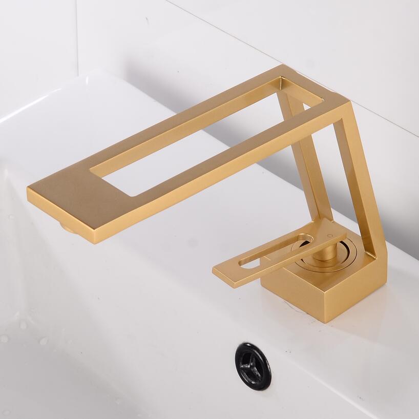 Aquafine | Solid Brass Bathroom Faucet - Hollow Basin Mixer Tap