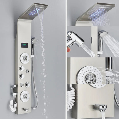 Aquanova | Bathroom Shower Panel - LED Waterfall & Temperature Control