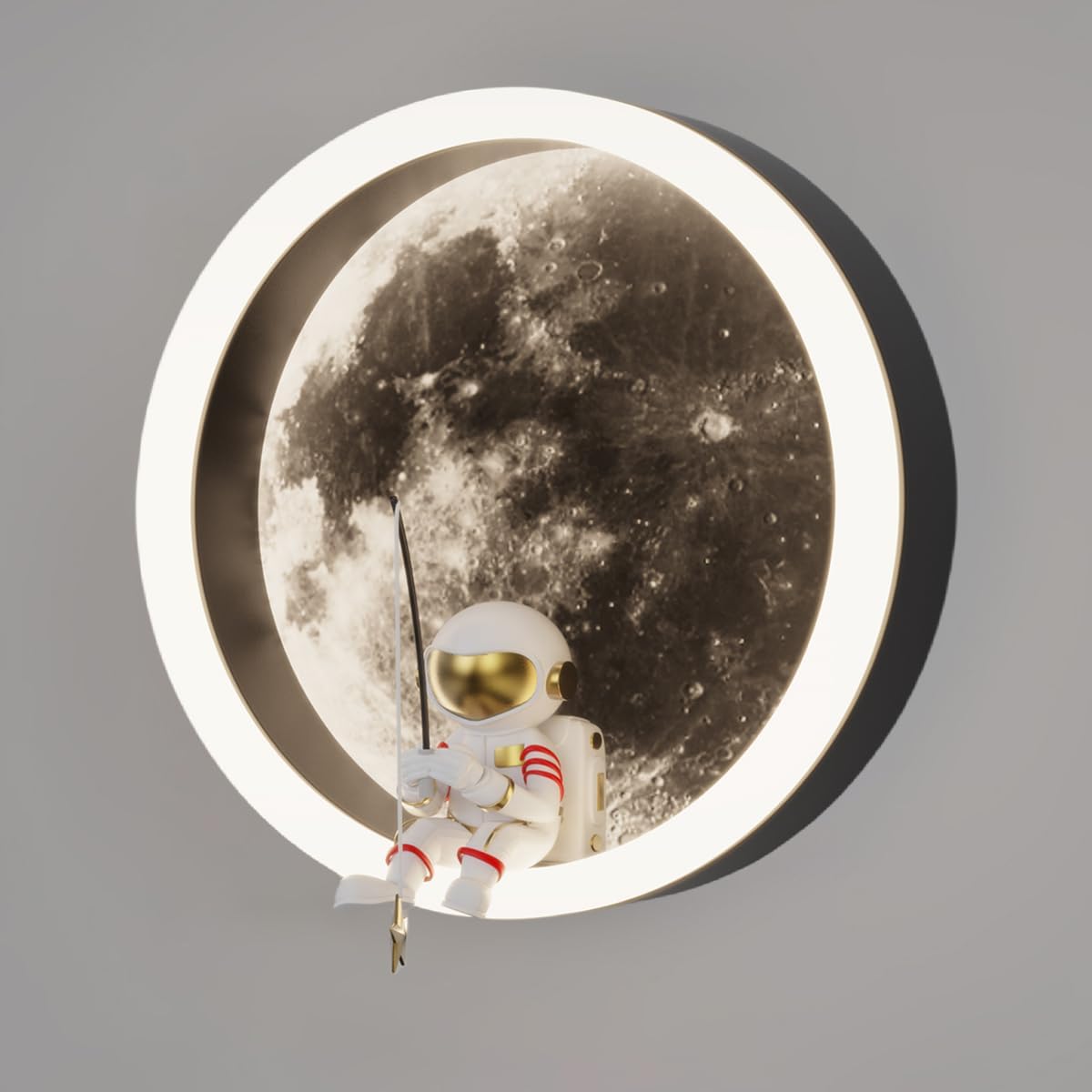 Astronaut Moon Led Wall Light - Kids Night Light