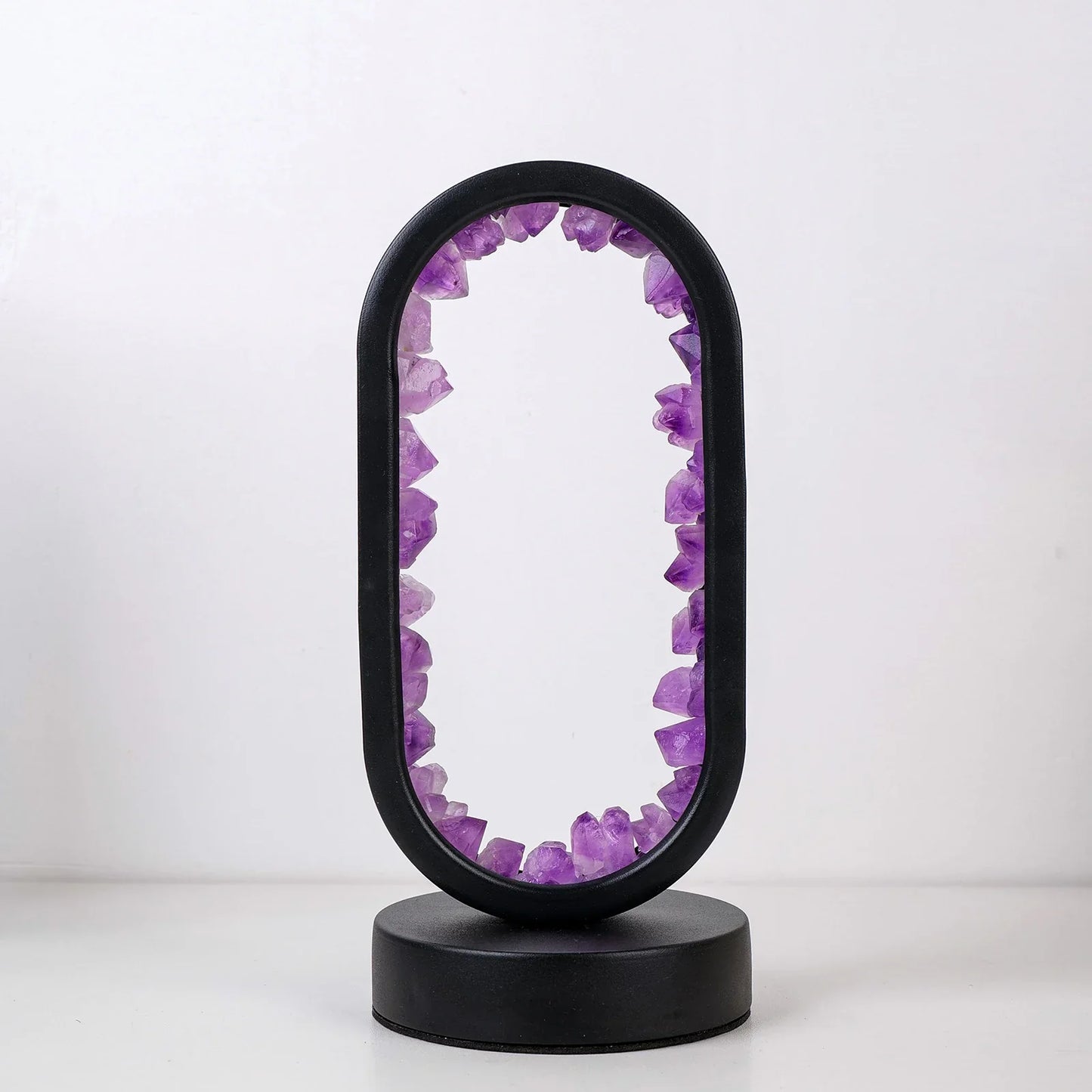 AuraStone | Natural Amethyst Calming Table Lamp