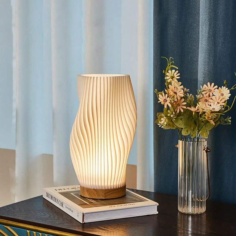 AuraWave | Elegant USB-Powered Wave Design LED Table Lamp