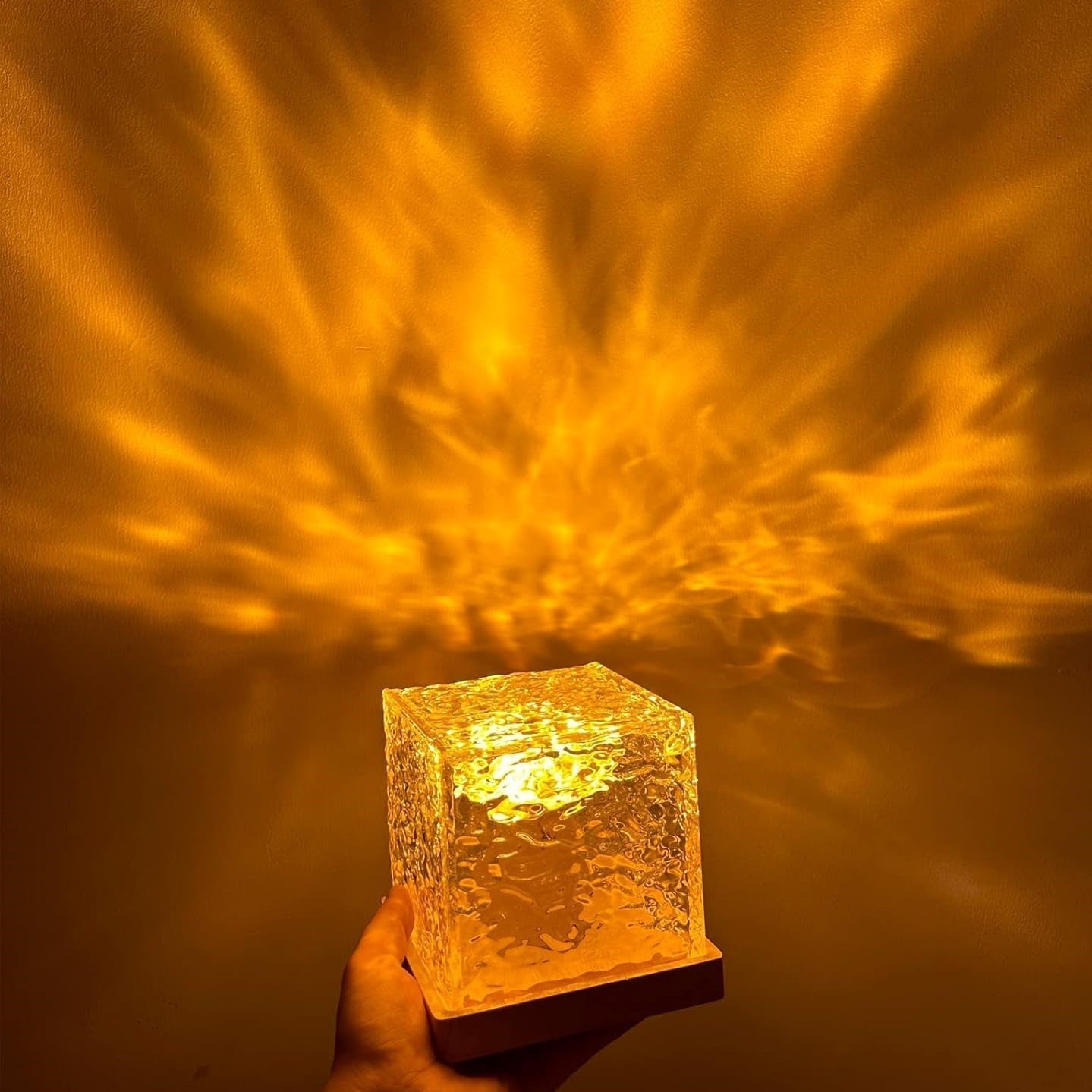 Aurora Borealis Led Night Light - Dynamic Rubik's Cube Table Lamp