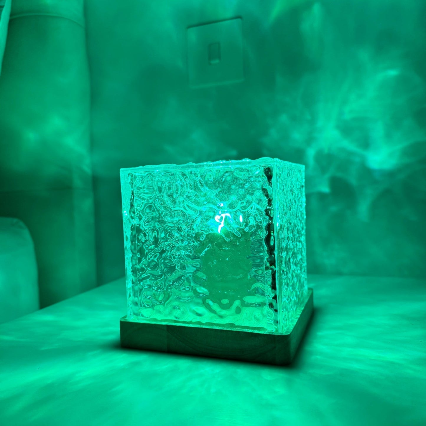 Aurora Borealis Led Night Light - Dynamic Rubik's Cube Table Lamp