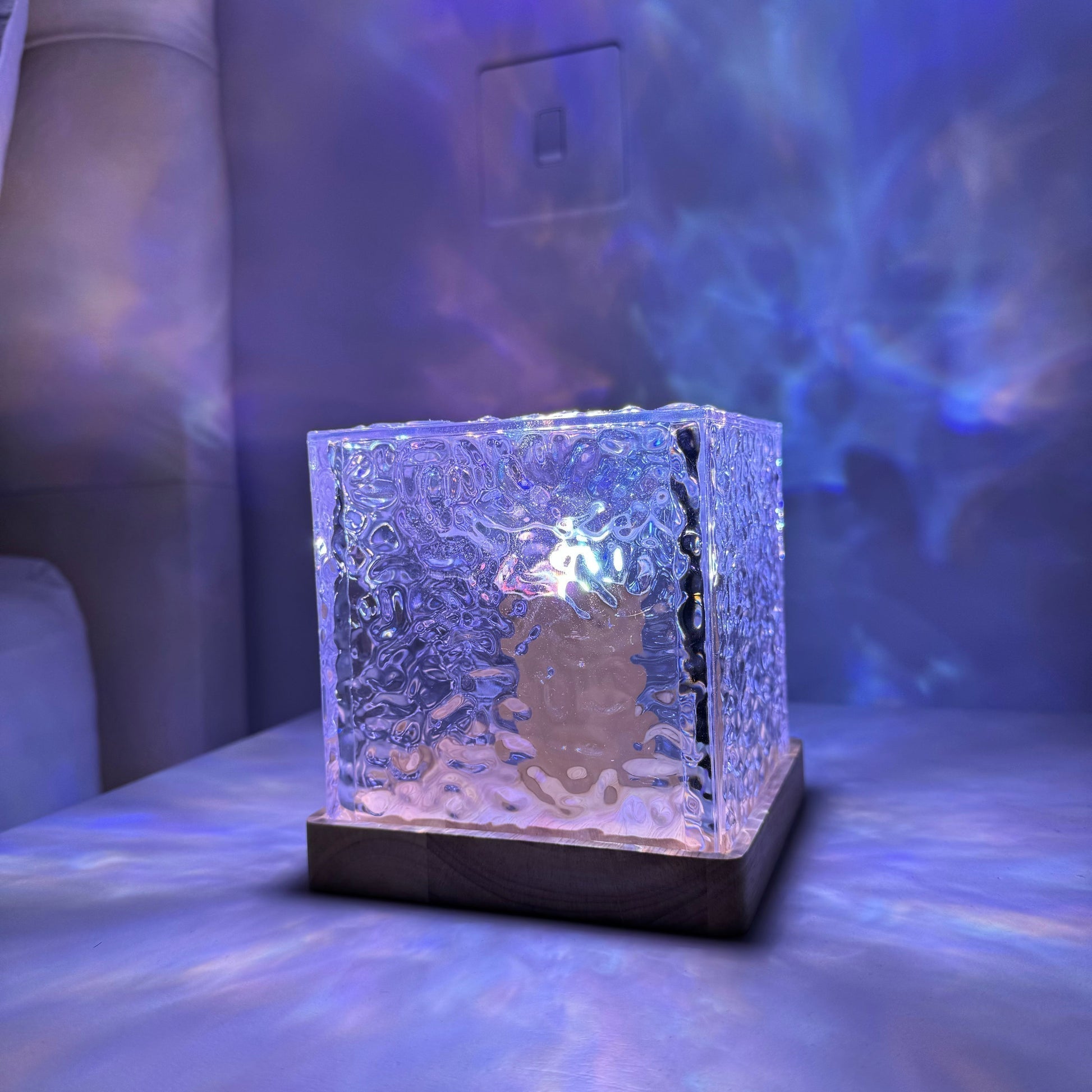 Aurora Borealis Led Night Light - Dynamic Rubik's Cube Table Lamp