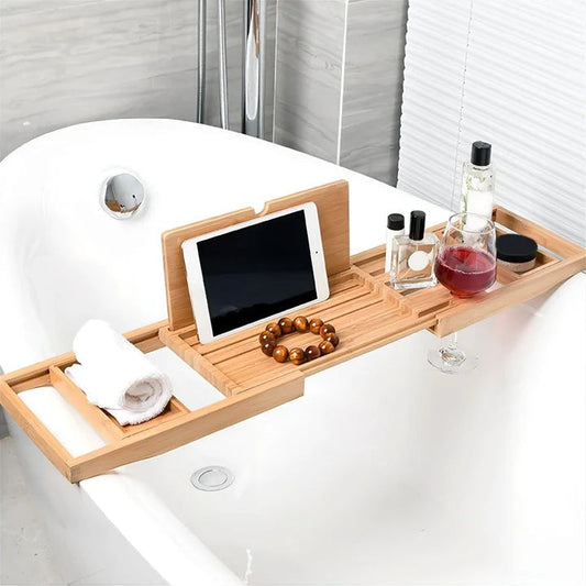 Bamboo Bliss | Luxury Bamboo Bath Caddy Tray