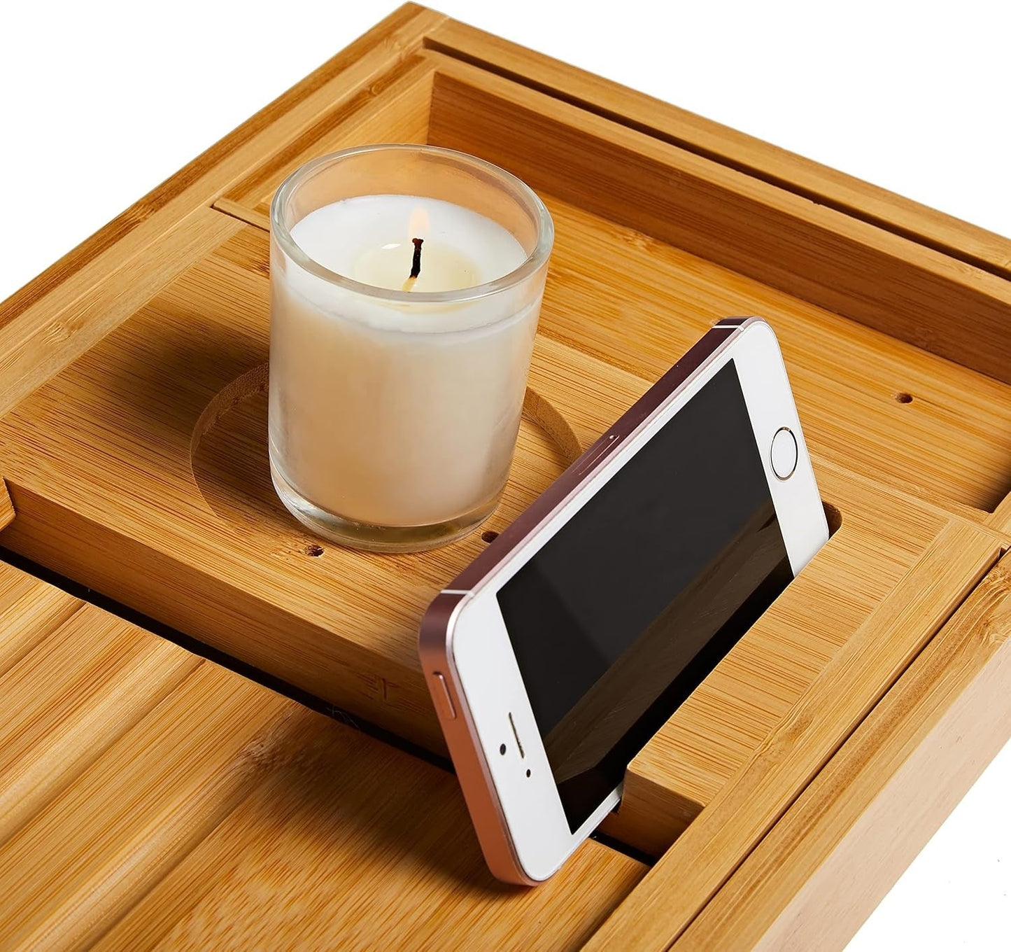 Bamboo Bliss | Luxury Bamboo Bath Caddy Tray