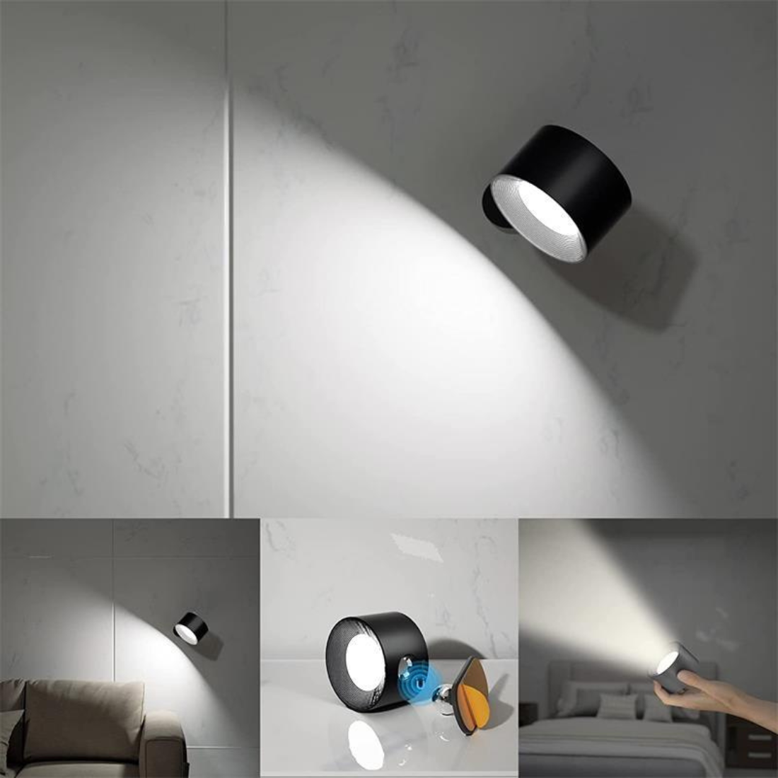 Flexilight | Wireless rechargeable 360° Wall Lamp