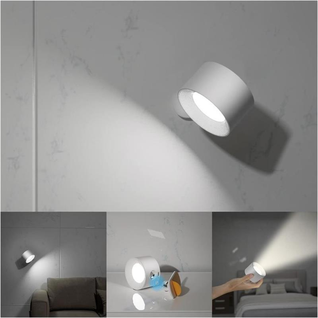 Flexilight | Wireless rechargeable 360° Wall Lamp