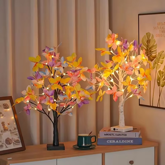 ButterflyGlow | Blooming LED Wooden Table Lamp