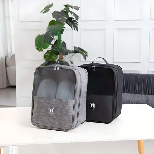 Compact Travel Shoe Organiser With Multiple Compartments