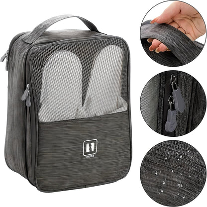 Compact Travel Shoe Organiser With Multiple Compartments