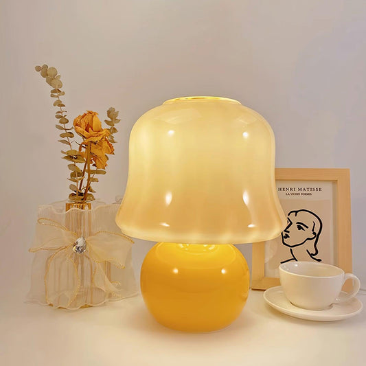 Cream Mushroom Table Lamp | Modern Vintage Lighting