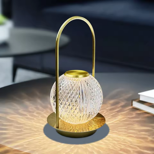 Crystal Ball Desk Lamp - Rechargeable Touch-Control Portable Light