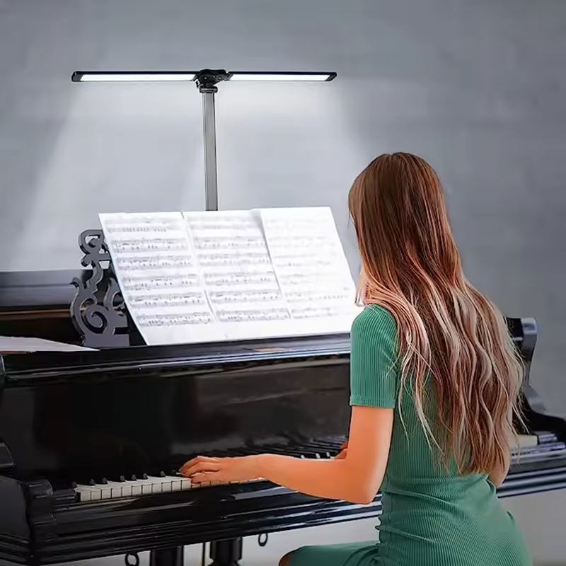 Dual-Head Desk Lamp | Dimmable Touch Control Reading Light