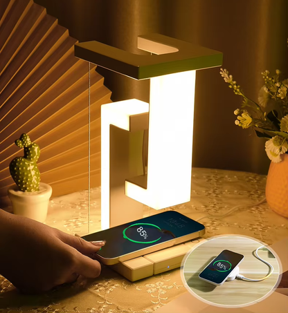 Floating Table Lamp With Detachable Wireless Charger
