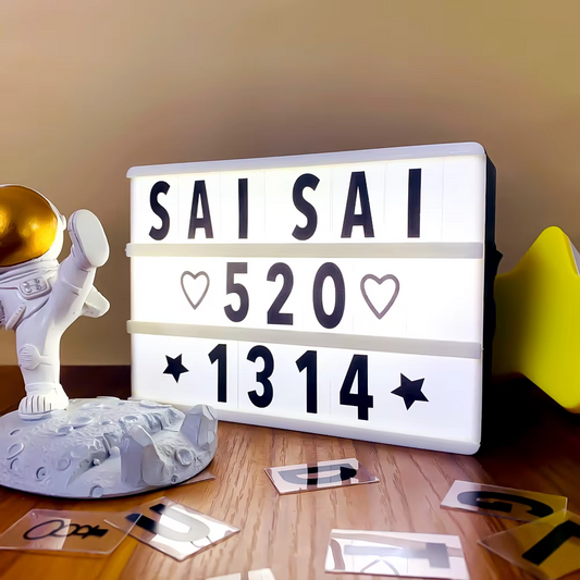 LED Cinema Light Box | DIY Message Board With Letters