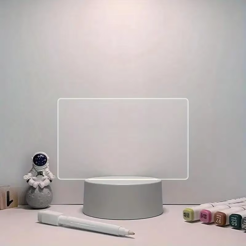 LED Message Board Table Lamp | Rewritable Note & Calendar Night Light