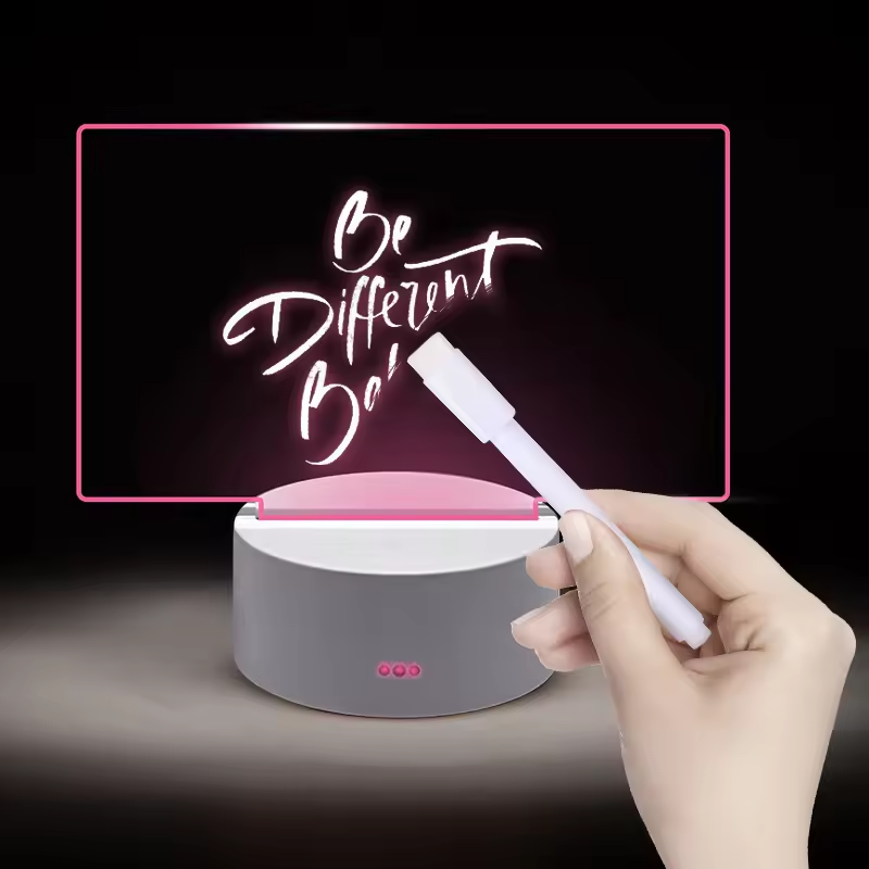 LED Night Light Note Board | USB-Powered Creative Lamp