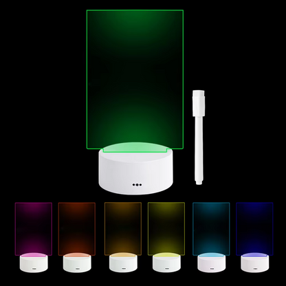 LED Night Light Note Board | USB-Powered Creative Lamp