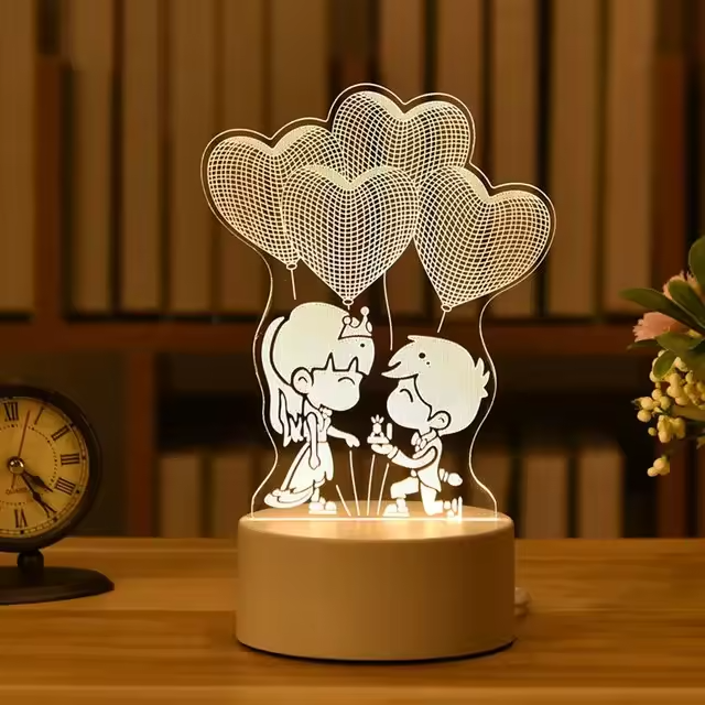 LED Note Board Lamp | USB-Powered Decorative Night Light