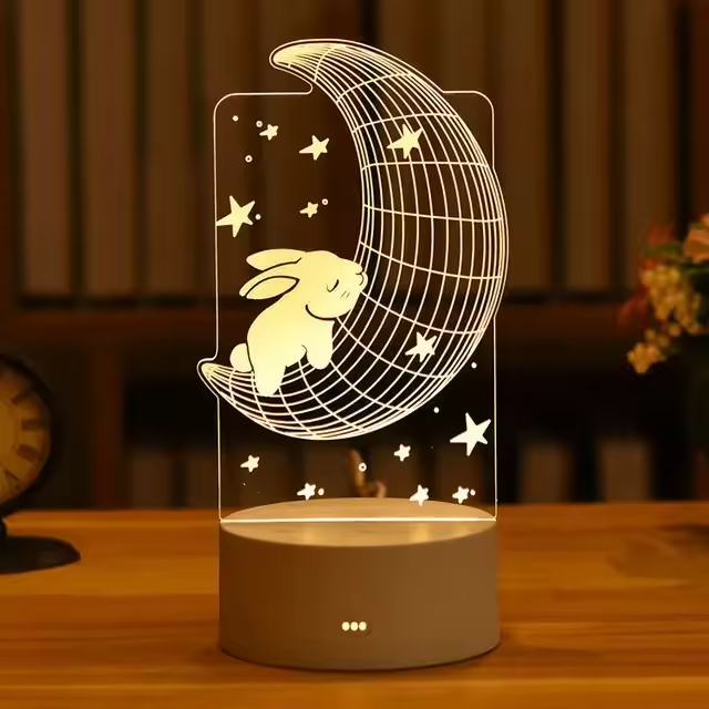 LED Note Board Lamp | USB-Powered Decorative Night Light