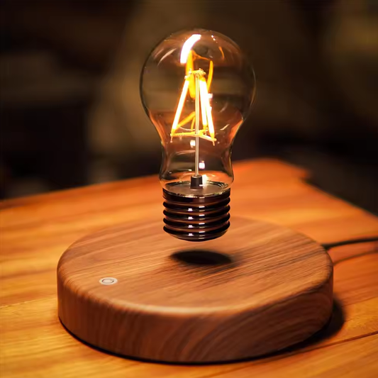 Magnetic Levitation Table Lamp | Floating Halogen Bulb For Home & Office