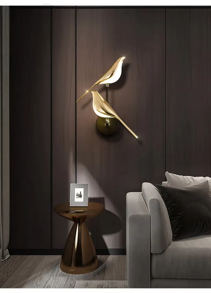 Nordic Golden Bird LED Wall Light - Creative Wall Lamp