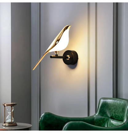 Nordic Golden Bird LED Wall Light - Creative Wall Lamp