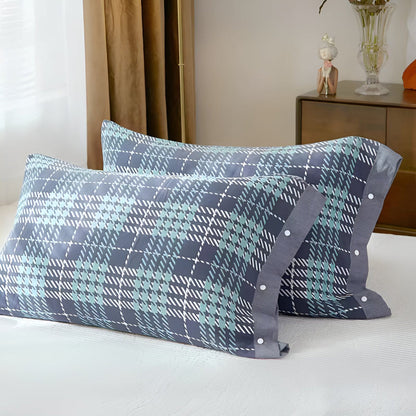 CozyNest | Pure Cotton Buttoned Pillowcase